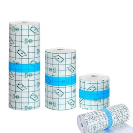 Second Skin Tattoo Cover 3 Rolls Tattoo Waterproof Bandage for Healing Protection, Multi-Size, Breathable, Pain-Free Removal, Ideal for Shower, Swimming, and Sensitive Skin (5CM/10CM/15CM x 2M)