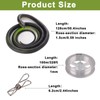 Chapzanink 128cm Realistic Snake Prank with Invisible String & Clip,Snake