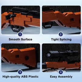 youeefy Building Blocks Gun Set 693 PCS Mini Bricks,1:8 98K Model Gun, DIY Assembling Guns Building Toys for Boys Kids Adults,Splicing Brick Gun Model Kit