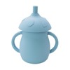 HOYEHOLA Silicone Baby Training Sippy Cup with Straw and Lid