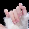 Short Nail Tips, Set of 24 Pieces, Fake Nails, Gradation,