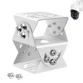 letuxaamz Joint Mount Surveillance Camera Mounting Rod Security Over Security Cameras Universal Connector Suitable Camera Mounting Base Installation 3-Axis Bracket Adjustable