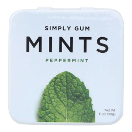 Simplygum Simply Gum - Mints - Peppermint 30 Count (Pack of 6)