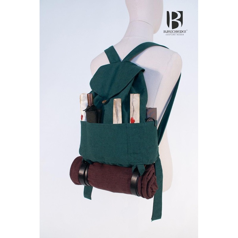 Burgschneider - Capsus Backpack - Green (Standard, Unisex, Cotton) Medieval