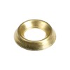 TIMCO Screw Cups Electro Brass - To fit 6 Gauge