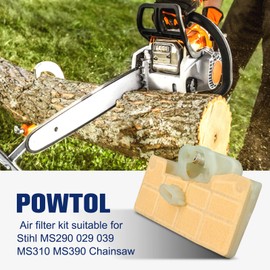 Powtol MS290 029 Air Filter for STHIL MS 290 MS310 039 MS390 Chainsaw Replace 1127 120 1621 2Pack