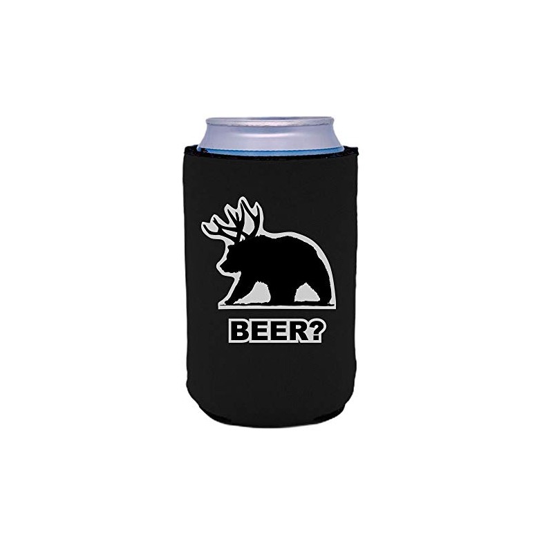 Beer Bear Collapsible Can Coolie (Black)
