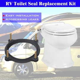 altivox RV Toilet Floor Flange Seal Toilet Flange Repair Kit SE341549 385310063 Floor Flange Seal and Mounting Replacement Kit for RV Toilets