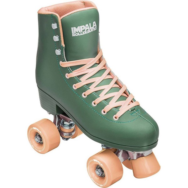 Impala Rollerskates Girl's Impala Quad Skate (Big Kid/Adult) Forest 5 (US Men's 3, Women's 5) M