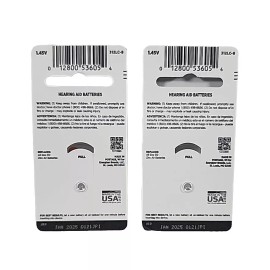 Rayovac 312 Hearing Aid Batteries 2 Packs of 8 Batteries Each Expires 01-2025