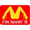 BIKERSTUFFUS I'm Lovin IT Sticker Laptop Sticker Toolbox Sticker Helmet Sticker