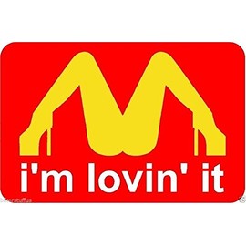 BIKERSTUFFUS I'm Lovin IT Sticker Laptop Sticker Toolbox Sticker Helmet Sticker