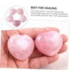 Ipetboom 2sets Love Heart Stones for Chakra Balancing Healing Gemstones
