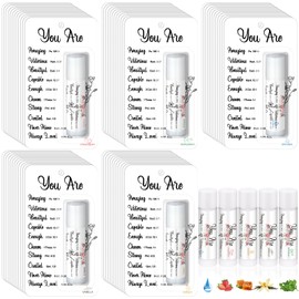 Sacubee Sacubee 100 Pack Christian Religious Gifts Bulk Lip Balms for Women Men Christian Religious Church Party Favors Bulk Bible Verse Lip Balm with Scripture Inspirational Gifts for Coworkers Staff