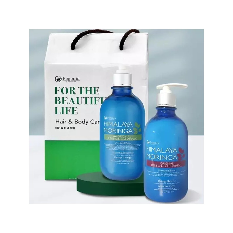 Moringa 모링가 선물세트 샴푸+트리트먼트 2종 Moringa Gift Set Shampoo +
