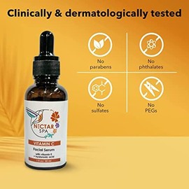 Suero Facial Con Vitamina C, Vitamina E Y Ácido Hialurónico - 1 Fl Oz30 Ml