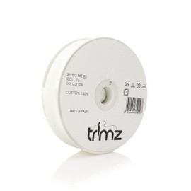 Inastri 25/5/5 mm Cotton Bias Binding, Bridal White