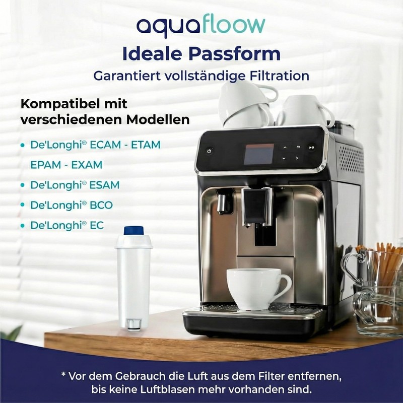 Aquafloow Set da 8 Filtri Acqua per Macchine da Caffè