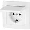 Flush-Mounted Socket IP44, Plug-In Terminal, All-in-One, Series ET-1 White