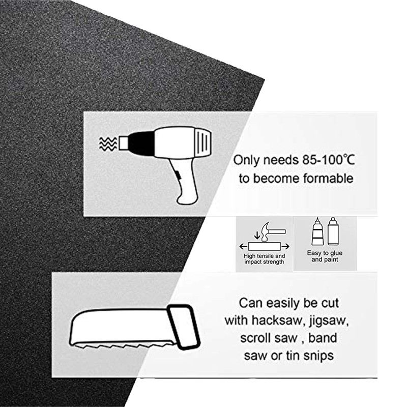 24"x48"x1/16" ABS Plastic Sheet Custom Stereo Textured Front Smooth Back