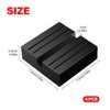 YIXISI 4 Pieces Square Car Jack Rubber Pad with Groove