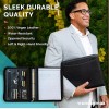 Wundermax Portfolio Binder 13 x 10.5 x 1.8 Inch, Vegan