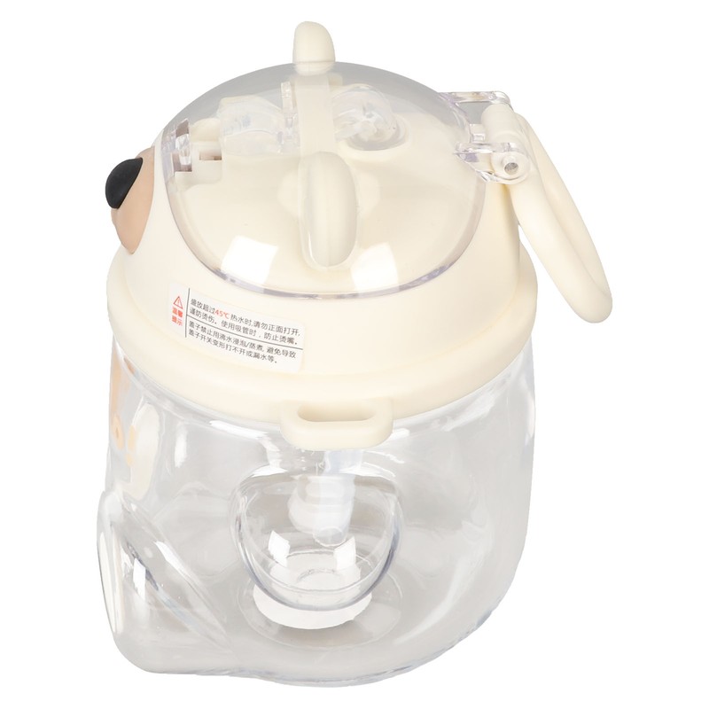 700ml Bear Water Bottle for Girls Kids with Straw Adjustable