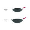 Thunder Group Iron Wok with Wood Handle, 14-Inch