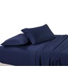300 Thread Count Stripes Navy Full Size Sheet Set