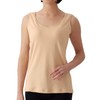 Cervin 100% Cotton Smooth Knit Bra Tank Top Beige L