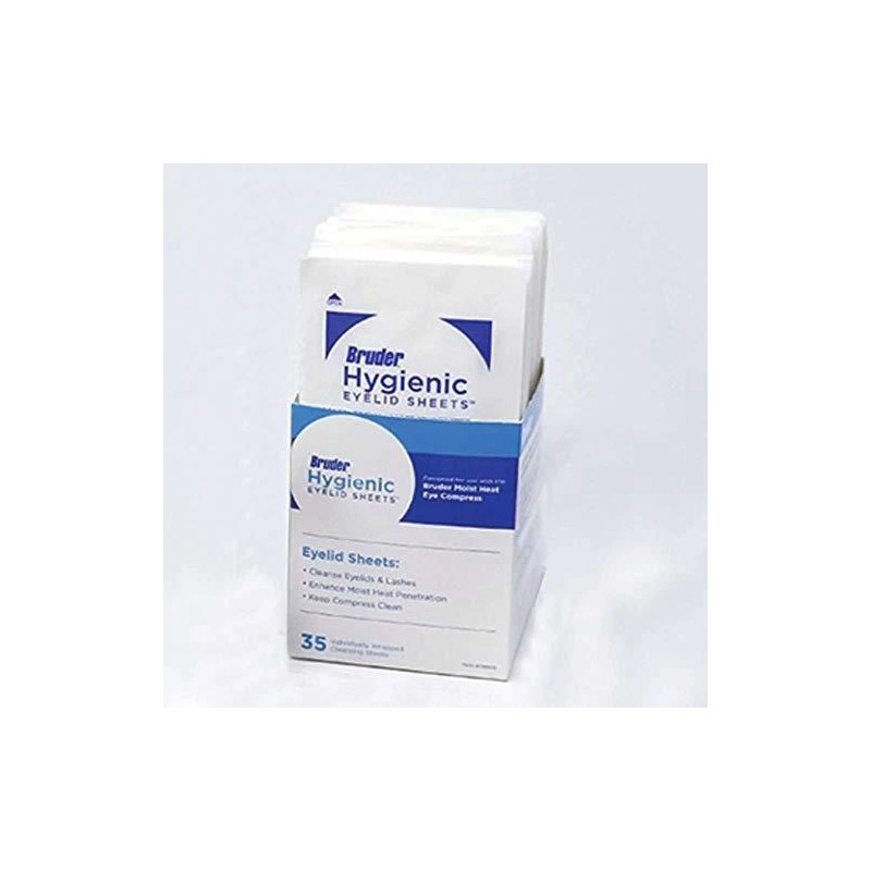 Bruder Hygienic Eyelid Cleansing Sheets Micro Fine Individually Wrapped