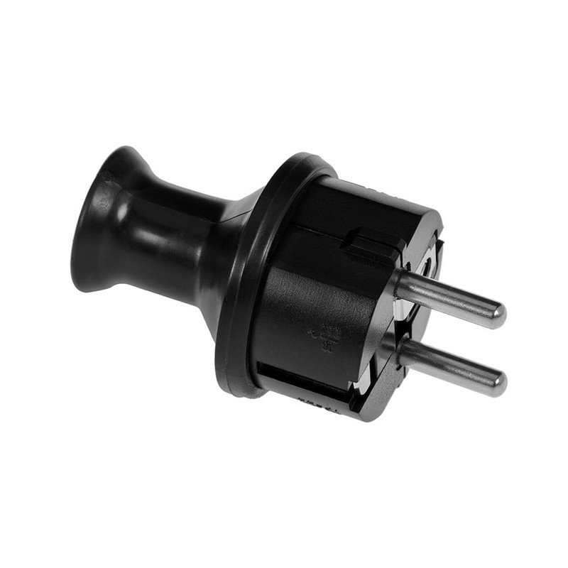 KEL Stecker Uni-Schuko, gerade und zerlegbar, 2p+Z Schuko, Fuer den