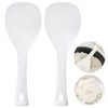 2 PCS Rice Spoon, 19.7x7cm Non-Stick Rice Paddle Vertical Standing