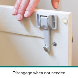 MYPET North States Safety No-No Cabinet Latches | Installs discreetly Inside Drawer or Cabinet (10-Pack, Gray)