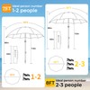 HOMEDEMO 7ft Heavy Duty High Wind Beach Umbrella With Foldable