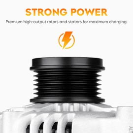 Alternator for Dodge Grand Caravan Journey 2011-2016, Ram C/V 2012-2015, Avenger 2011-2014, Chrysler 200 11-14, Town & Country 11-16, for Volkswagen Routan ‎421000-0770 RL801624AD 11068