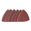sourcing map 60pcs Triangular Hook & Loop Sandpapers 150/180/240/320/400/600 Grits