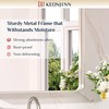 Keonjinn 20 x 30 Inch Brushed Nickel Bathroom Mirrors for