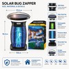 Solar Bug Zapper Outdoor for Mosquito Control – Rechargeable 3-in-1
