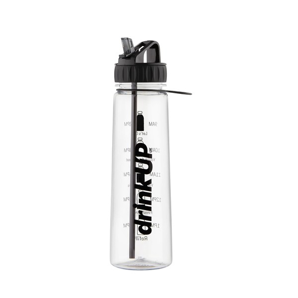 DrinkUp Motivational Water Bottle with Time Markings Straw | Leak