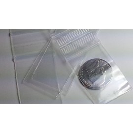 1015 Clear Mini Ziplock 2mil Apple Baggies Size (1" x 1.5") Clear 100bags/pk