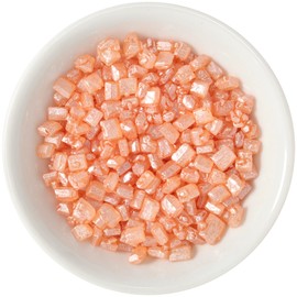 DecoPac Shimmer Rocks, Champagne Sugar Candy Decorations For Cakes, Toppings, and Cupcakes | Pink Crystal Sprinkles | 16oz Pack
