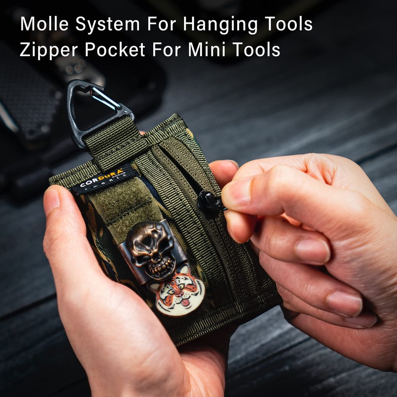 TACTICAL GEEK Storage A2 S EDC Pouch Organizer, Nylon Coin