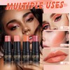 LSxia 2 Pcs Cream Blush Sticks - Natural & Matte,