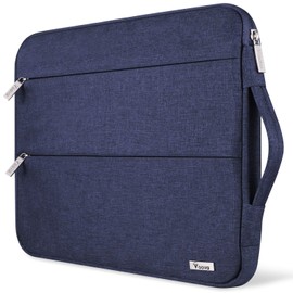 Voova 13 13.6 Inch Laptop Sleeve Case Compatible with MacBook Air 13 M1/M2/M3/M4 2020-2025, MacBook Pro 13/14, IPad Air/Pro 13, Waterproof Slim Computer Bag Cover with Handle, Blue