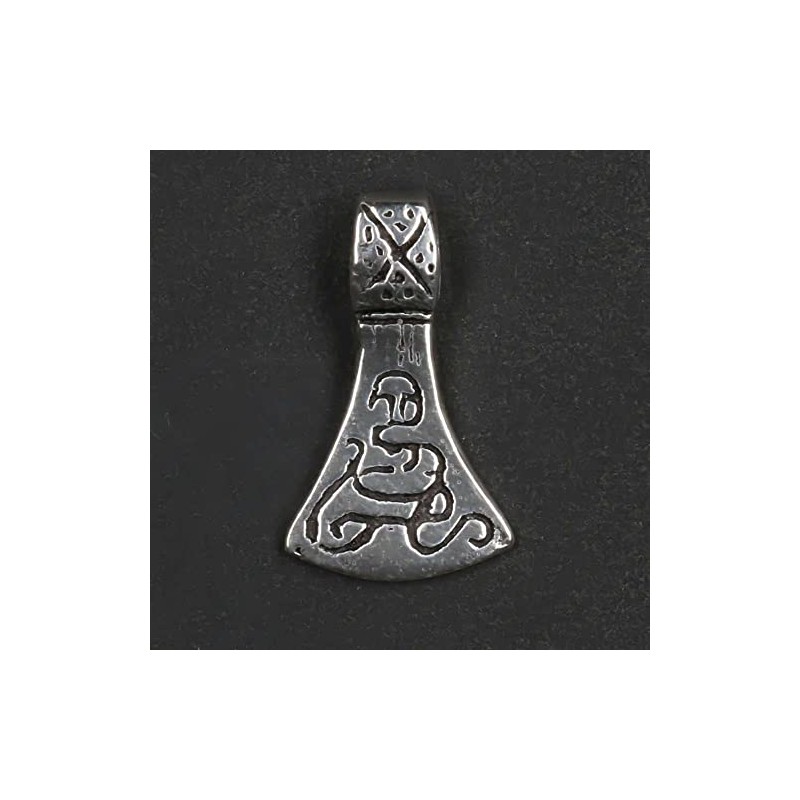 Germanic Axe Pendant 925 Sterling Silver Jewellery, Measure: 2cm in