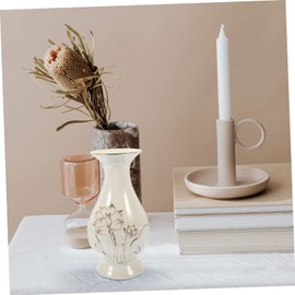 NOLITOY Ceramic Flower Vase for Home Decor Versatile Decorative Vase for Fresh Flowers and Floral Arrangements for Table Centerpieces Office Living Room White Jade