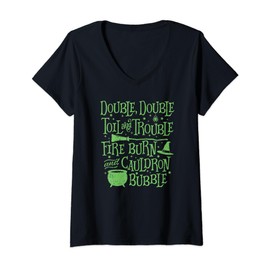 Bubble bubble double double toil and trouble hocus pocus V-Neck T-Shirt
