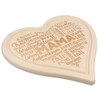 Spruchreif Breakfast Board in Heart Shape, Bread Board with Engraving,