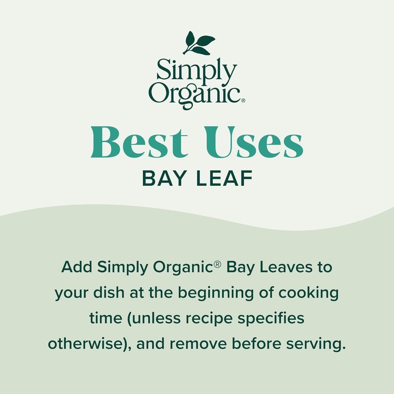 Simply Organic Bay Leaf, Certified Organic | 0.14 oz |